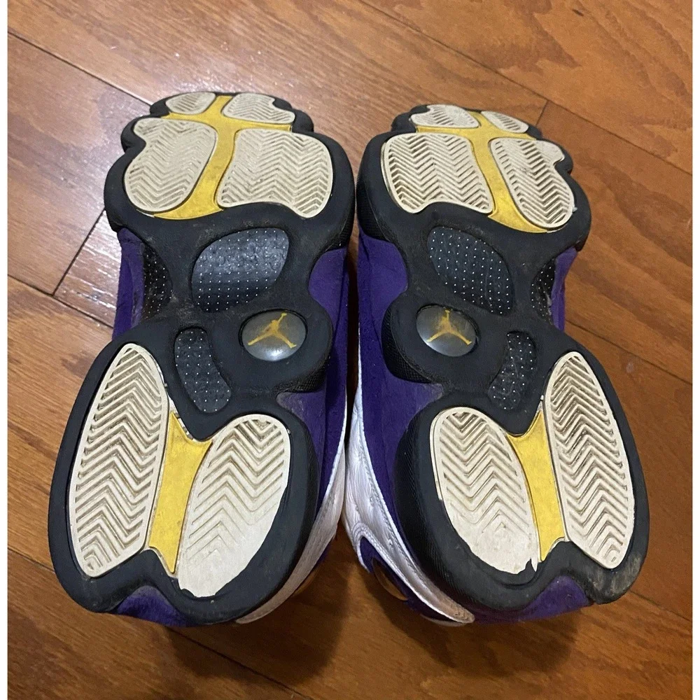 Mens Size 9.5 - Nike Air Jordan 13 Retro Lakers Purple 2019 (414571-105) No Box